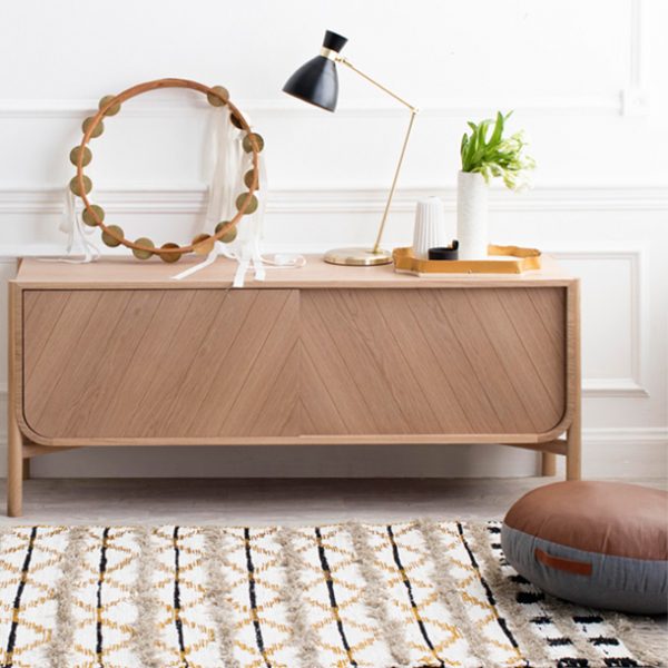 Leather Circular Floor Cushion - Tan - Image 6