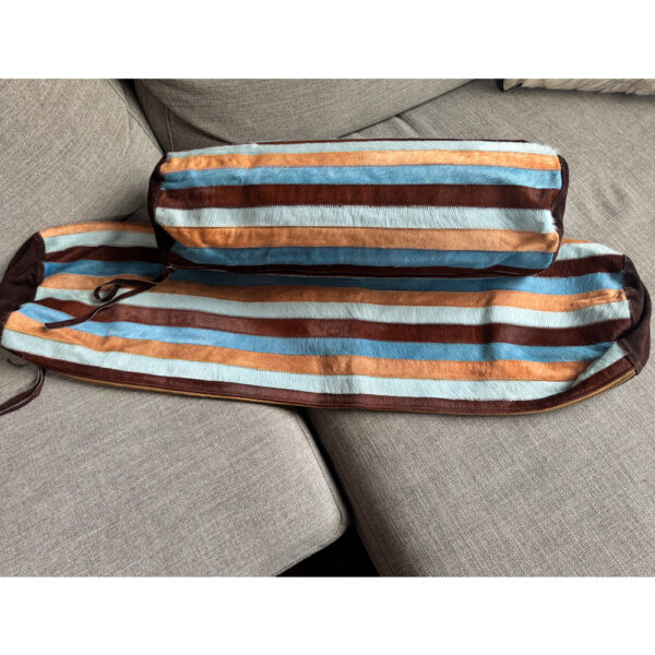 LEATHER BOLSTER SET